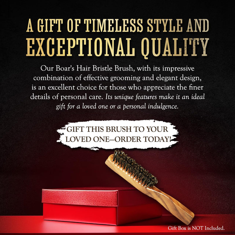 [Australia] - Wooden beard and mustache brush Wooden brush for beard and hair care 