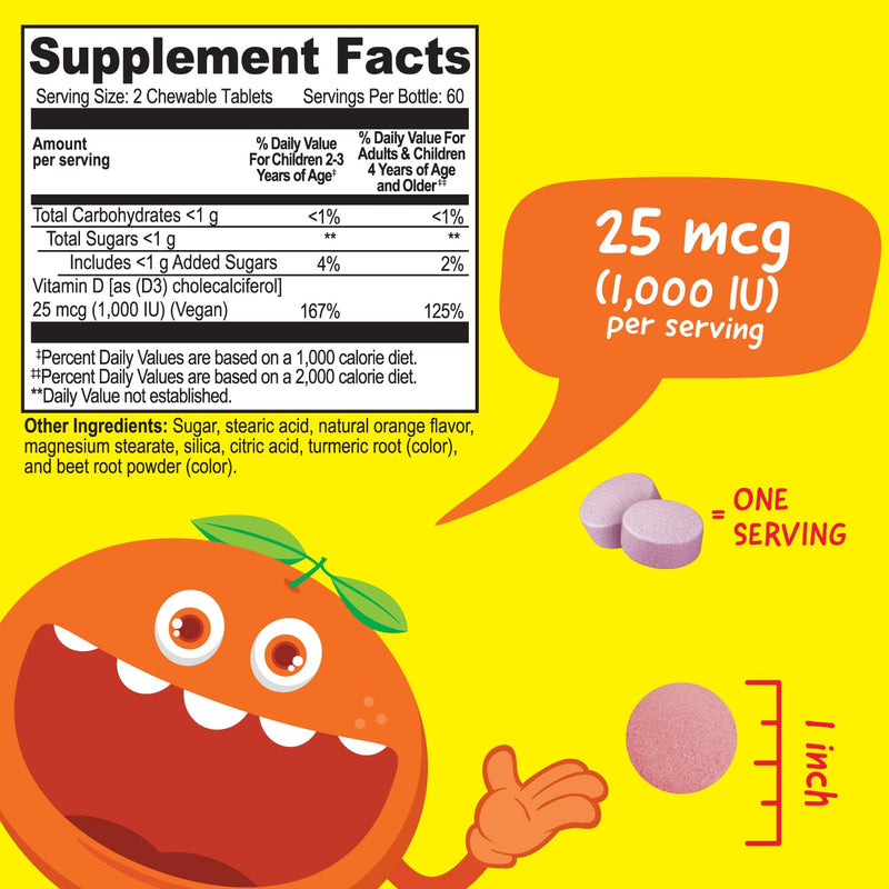 VitaWorks Kids Elderberry + Zinc + C Chewables + Vitamin D3 1000 IU Chewables Bundle