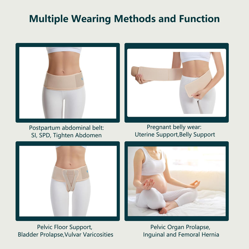 [Australia] - Pelvic Support Belt Uterus Support Belt Women's Brace for Treating Dropped Bladder, Uterine Prolapse, Vulvar Varicosities, Postpartum and Symphysis Pubis Dysfunction Large 