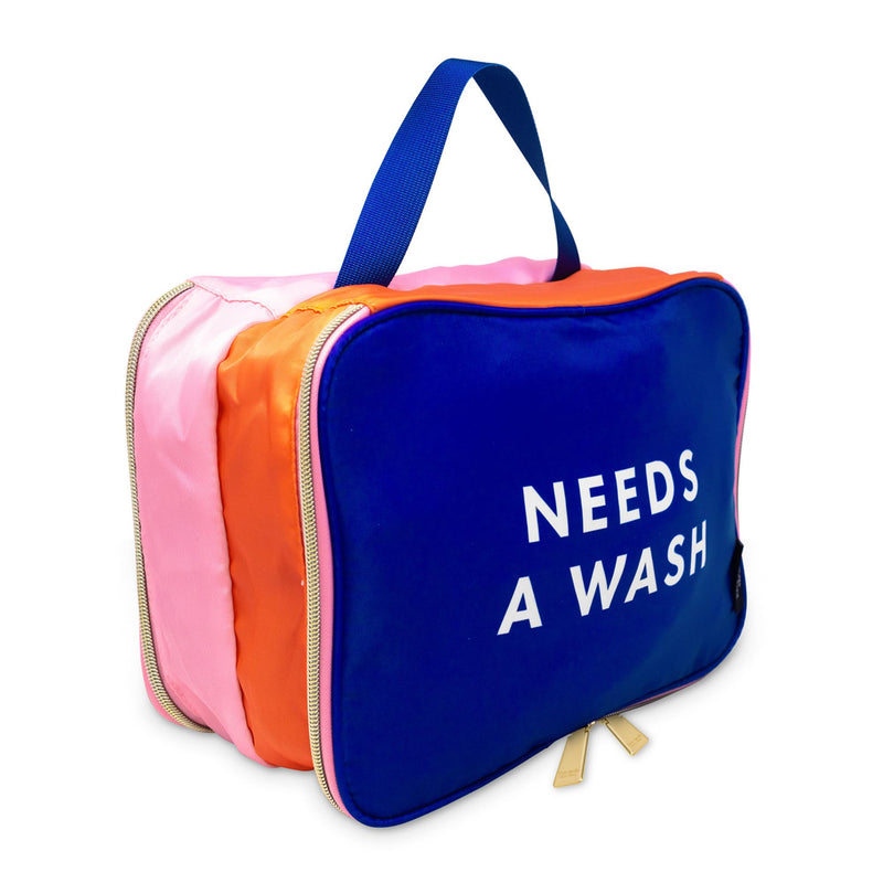 kate spade new york Double Sided Packing Cube, Good to Go | Two Sided Packing Cube and Laundry Bag for Clean and Dirty Clothes, Colorblock Luggage Organizer with Handle & Zipper Closure