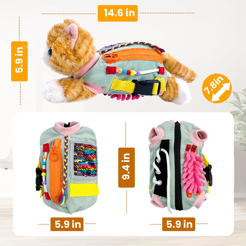 [Australia] - Fidget Blanket, Nesting Blanket for Dementia Sufferers, Seniors & Dementia Occupation Hands, Fidget Sensor Blanket for Dementia, Gift and Activities for Seniors with Alzheimer's or Dementia 