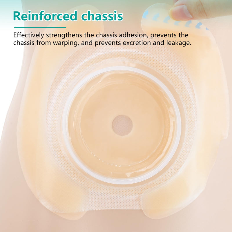 [Australia] - Ostomy Barrier Strips [Pack of 20], Elastic Barrier Strips for Colostomy Bags, Latex-Free Skin Barrier Strips,Hydrocolloid Ostomy Extenders,Waterproof Half Rings for Sealing Ostomy Bag 
