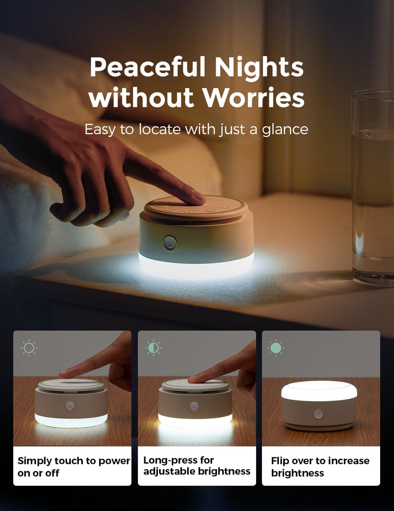 [Australia] - Momcozy Sound Machine for Baby-20 Soothing Sounds & Touch Light Portable White Noise for Kids & Adults for Sleeping Timer and Memory | Ideal Travel Companion & Nursery Must-Have & Outing Cold Light 
