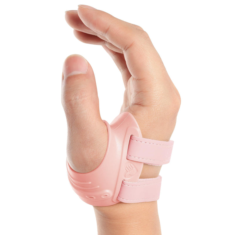 FORTEMOTUS CMC Thumb Brace, Upgrade Thumb Splint for CMC Joint Pain Relief and Support, Osteoarthritis, Tendonitis, Arthritis, CMC Joint Thumb Arthritis Brace: for Women Men (Pink, Right Hand, Medium) Pink - Right Hand