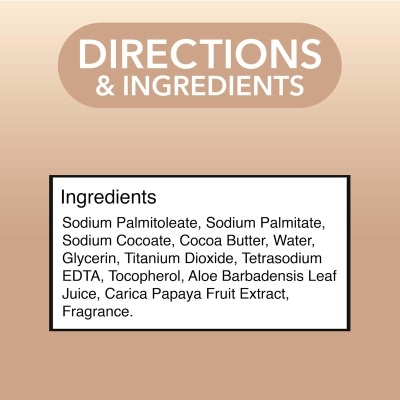 Awaken Cocoa Butter Bar Soap with Vitamin E, Moisturizing Body and Face Cleanser, Gentle Daily Bath Soap with Rich Creamy Lather, Nourishing Skincare Bars 2.13 Ounce (Pack of 2)