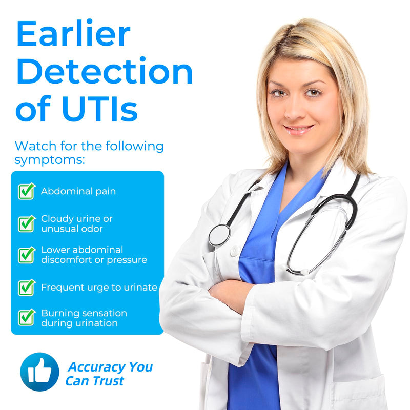 [Australia] - 4-in-1 UTI Test Strips, Full Panel Urinary Tract Infection Test Kit at Home for Women Men Kids, Urinalysis Leukocytes, Nitrites, PH, Protein Urine Strip for UTI and Bladder 