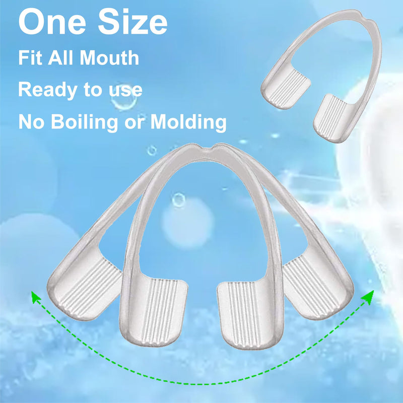 [Australia] - Mouth Guard Nighttime Protection for Teeth | Dental Guard for Grinding & Clenching Teeth with Portable Hygiene Case | BPA Free Ready to Wear, Sleep Well, Disposable, One Size Fits All 16 Count 