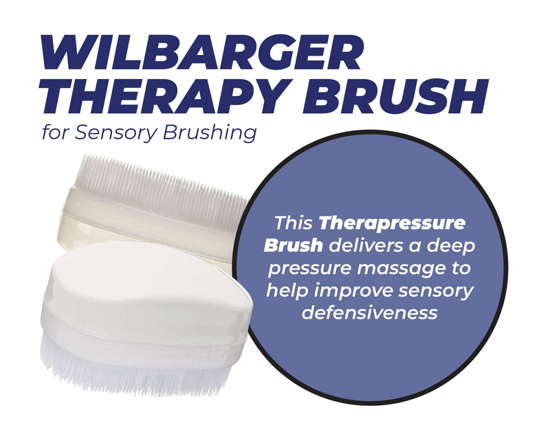 [Australia] - Wilbarger Therapy Brush, 2 Pack – Therapressure Brush for Occupational Therapy for Sensory Brushing – Designed by Patricia Wilbarger – Use as Part of the Wilbarger Brushing Protocol 