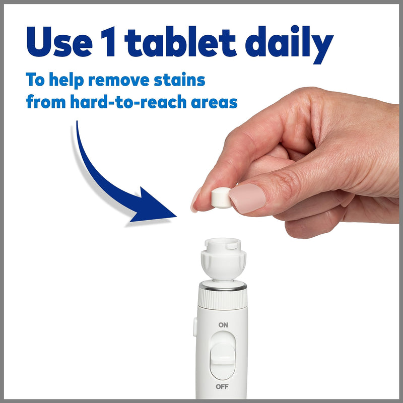 [Australia] - Waterpik Boost Water Flosser Tip with 30 Fresh Mint Whitening Tablets, Whiten Teeth and Remove Stains Gently 