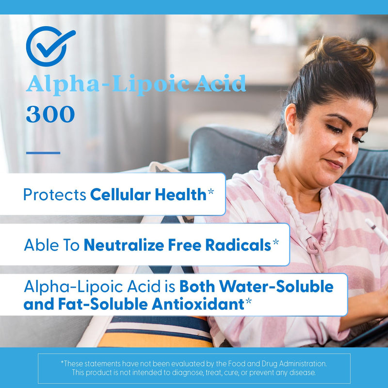 [Australia] - Doctor's Best Alpha-Lipoic Acid 300, Supports Antioxidant Function & Glycemic Balances, Non-GMO, Gluten Free, Vegan, Soy Free, 300 mg, 180 Veggie Caps 180 Count (Pack of 1) 