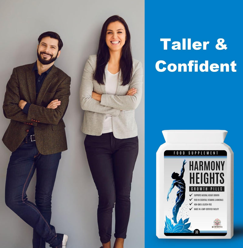 Harmony Heights Growth Pills - Gain Height Enhancing Pill 30