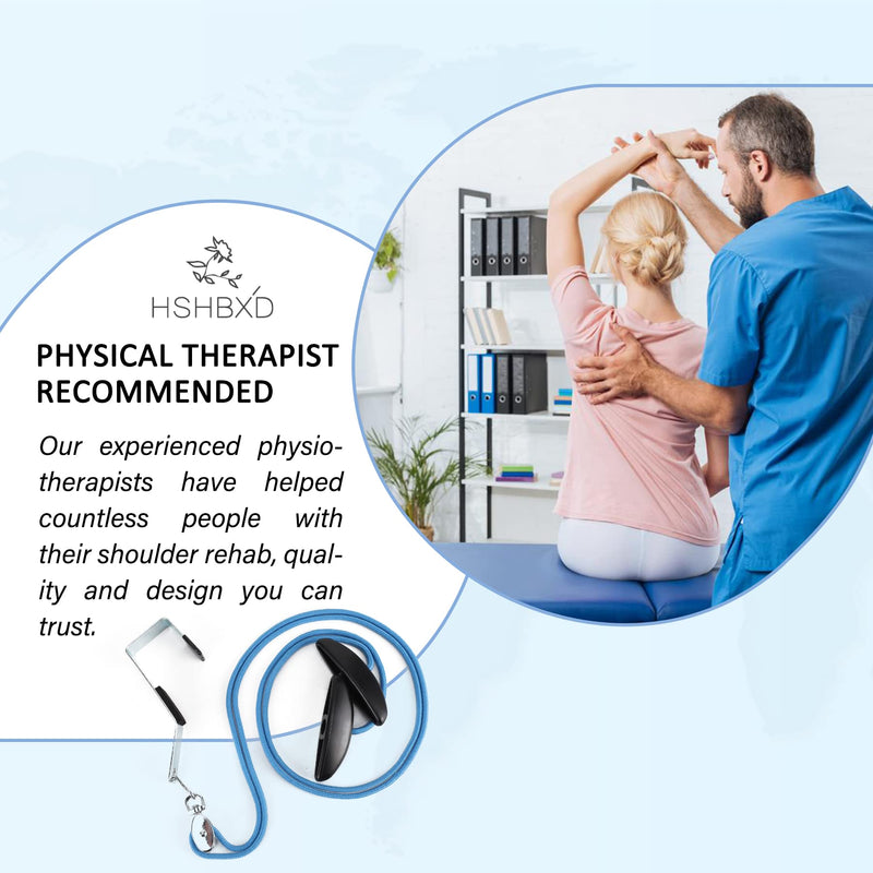 Shoulder Pulley Over The Door Physical Therapy System, Exercise Pulley for Physical Therapy, Alleviate Shoulder Pain and Facilitate Recovery from Surgery (Black)