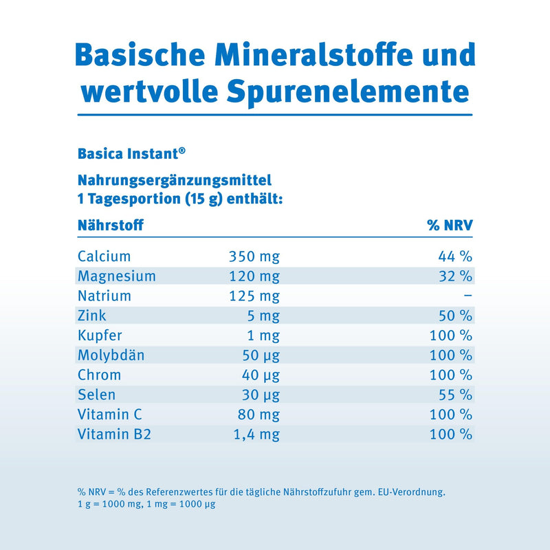 [Australia] - Basica® Instant base powder with a fruity orange flavor for dissolving in water | for a normal acid-base balance | vegan | lactose-free | various basic minerals | 300 grams Basica Instant 300 g (pack of 1) 