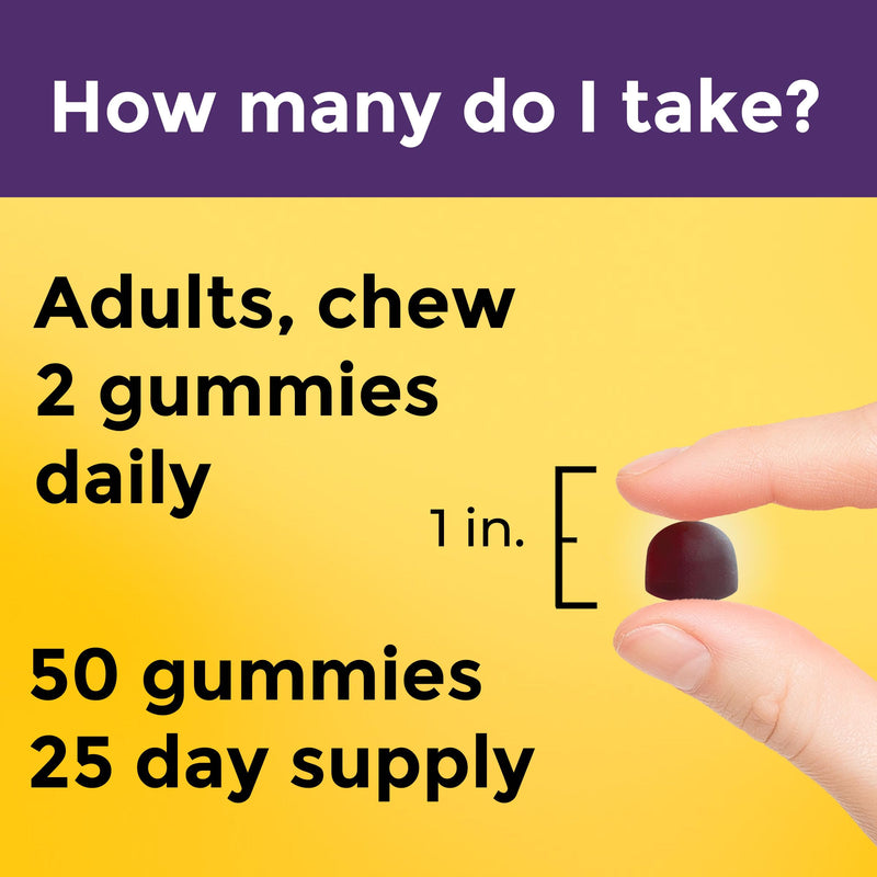 [Australia] - Nature Made Probiotic + Prebiotic Fiber Gummies, Gut Health, Fiber Supplement and Probiotics for Digestive Health, 50 Gummies, 25 Day Supply 