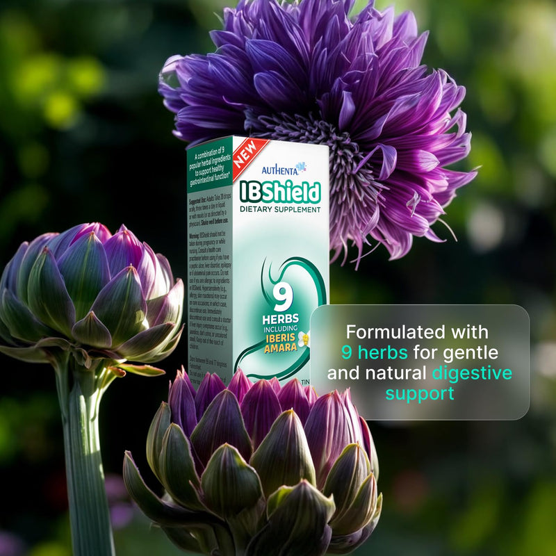 [Australia] - IBShield Tincture 100ml | 6+3=9 Herbs | Iberis Amara, Peppermint, Chamomile, Lemon Balm, Caraway, Licorice, Angelica, Celandine & Mary's Thistle | Original Herbal Formula Supports Digestive Wellness 