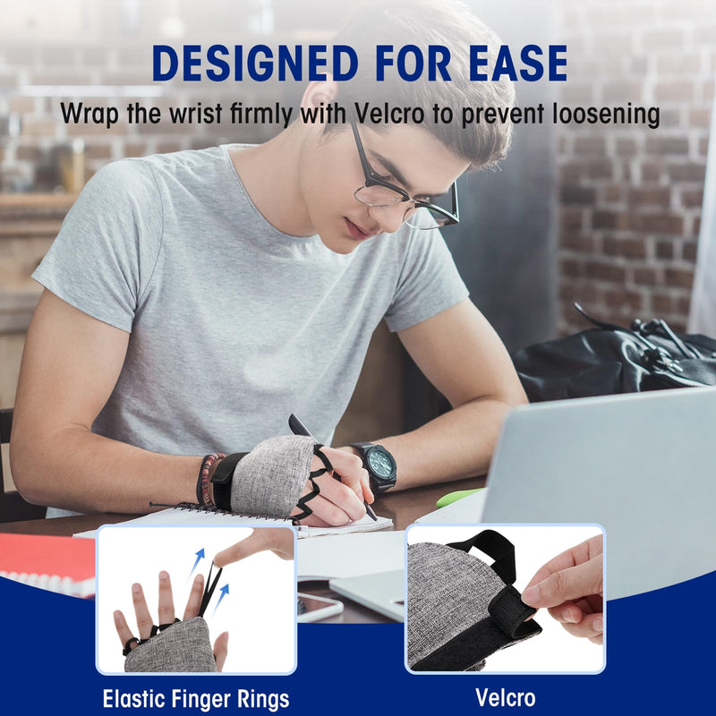 [Australia] - Zipcase Weighted Gloves for Tremors to Provide Hand Stability,Perfect Writing Weights & Hand strenthening Tool, Gray Pair 