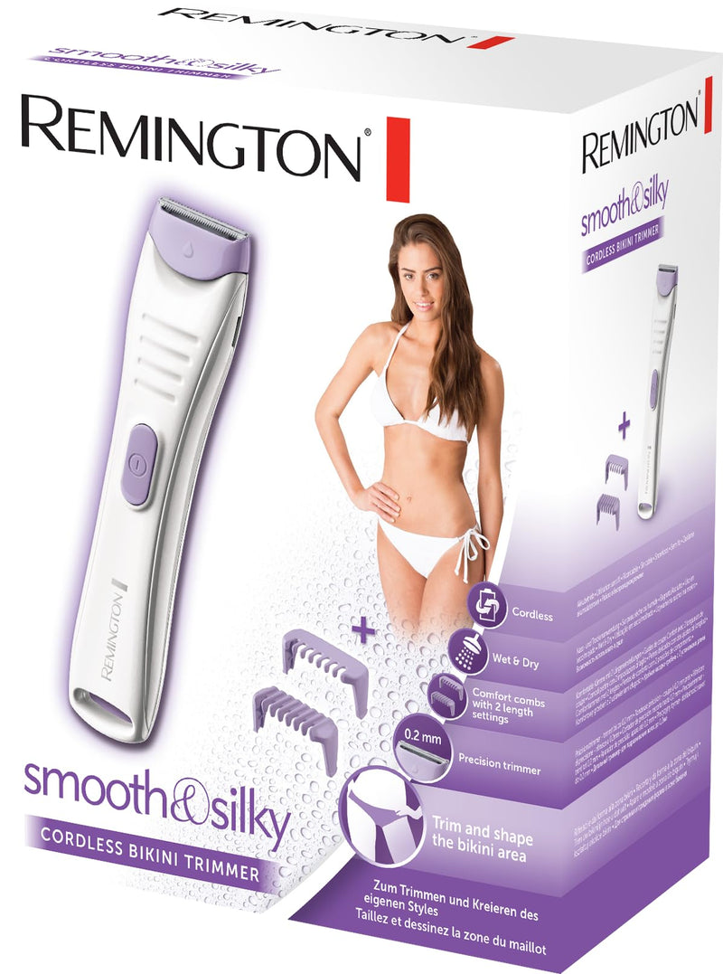 [Australia] - Remington hair trimmer intimate area & body [skin-friendly & safe up to 0.2mm without skin irritation] 2 blades, 100% waterproof, incl. 2 attachment combs (2&4mm) hair clipper, razor, BKT4000 