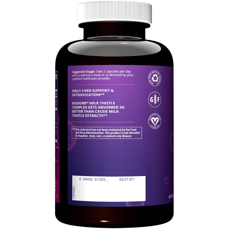 [Australia] - MRM Nutrition Liver X®| Detoxification | Daily liver support | Antioxidants | BIOSORB™ Milk Thistle Complex with 5X Absorption | 30 servings 