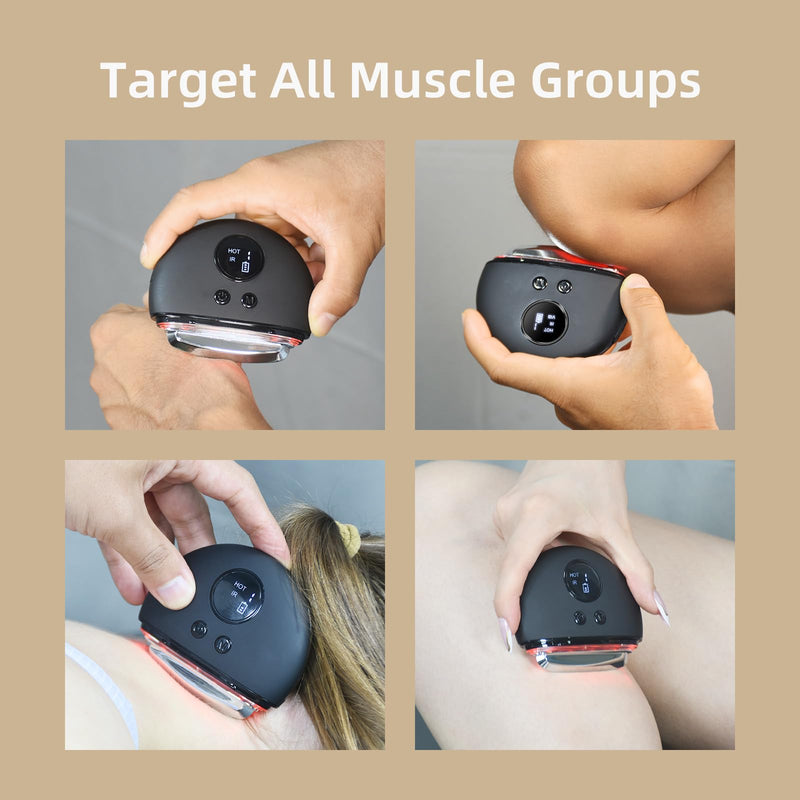 [Australia] - NHO Electric Fascia Knife, Heating and Vibration, Muscle Scraper Tool, Fascia Blaster, Fascia Tool Massage Tools for Deep Tissue, IASTM, Trigger Point Massage Tool, Gua Sha, Myofascial Release Tool 