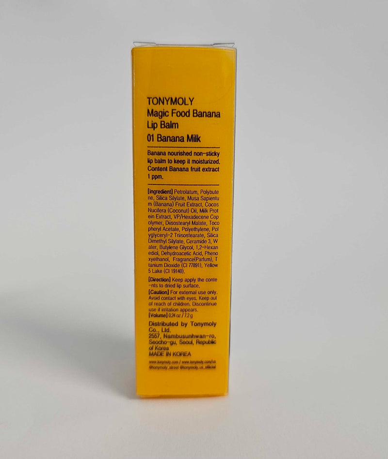 TONYMOLY Mini Fruit Lip Balm Set with Sheer Tint, Shea Butter and Vitamin E Banana