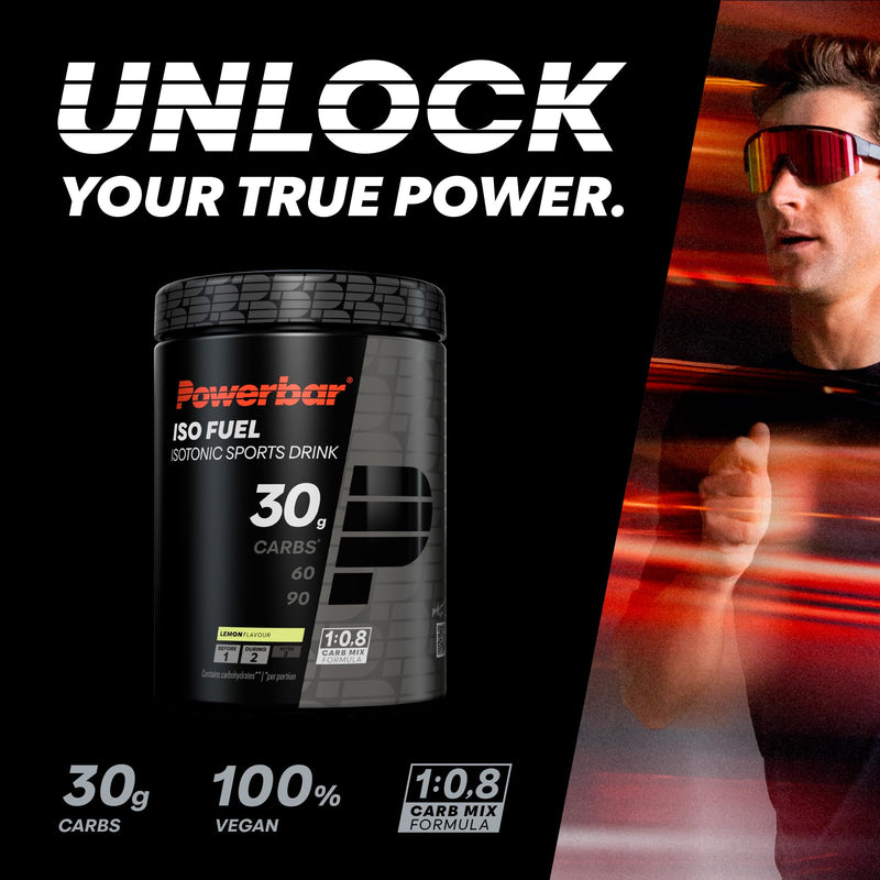 [Australia] - Powerbar - Black Line - Iso Fuel 30 - Lemon - 608g - vegan, isotonic sports drink 