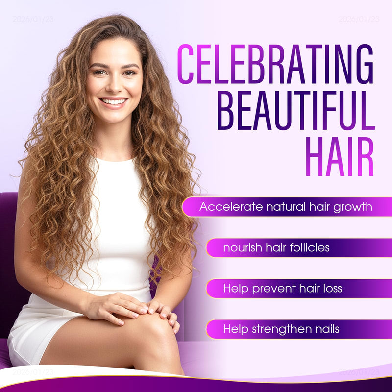 Hair Growth Vitamins for Women, 24-in-1 Advanced Formula | Collagen & Saw Palmetto, 60 Day Supply for Stronger Hair, Skin & Nails (1)