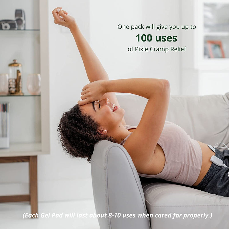 [Australia] - Pixie Pulse Replacement Pads - Replacement Gel Pads for Menstrual Cramps Unit - Pack of 20 (10 Pairs) 