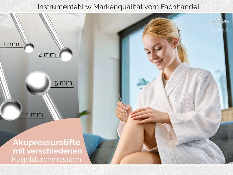 [Australia] - Professional acupuncture pen set 2-piece acupressure pen - stainless steel 