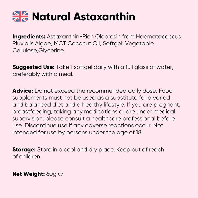 WeightWorld Natural Astaxanthin 8mg - 240 Softgels - 8 Months Supply - Vegan - Sourced from Haematococcus Pluvialis Algae - Non-GMO & GMP-Approved - Astaxanthin Supplements for Men & Women