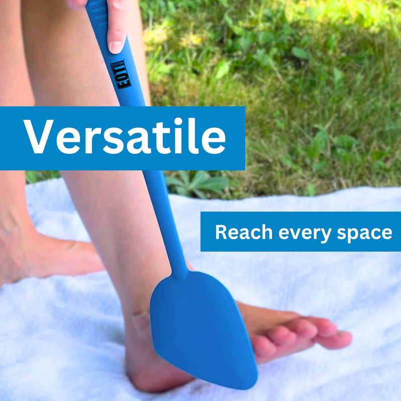 [Australia] - Bendable Lotion Applicator for Back & Body (Microfiber Mitt Included) - Sunscreen, Self Tanner, Medication, Body Lotion Applicator for Back Purple 