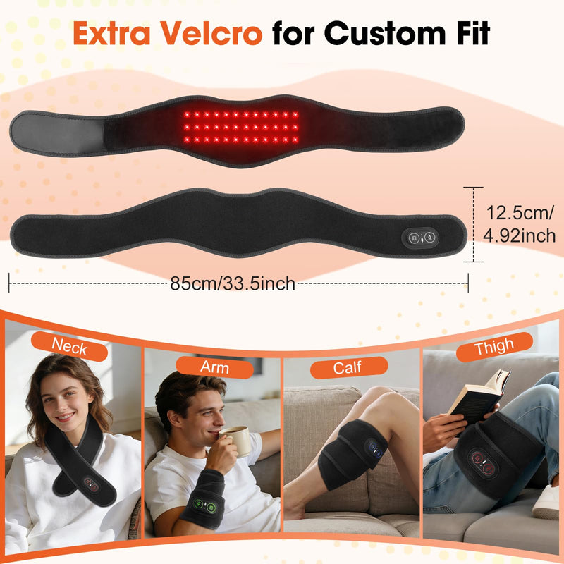 Cordless Neck Heating Pad for Pain Relief,Electric Heated Neck Wrap,3000mAh Battery Heated Neck Brace,Rechargeable Neck Warmer