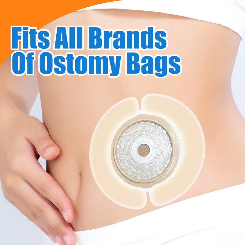 [Australia] - 20 Pcs Hydrocolloid Ostomy Barrier Strips - Waterproof Skin Adhesive Tape for Colostomy Stoma Bags - Medical Grade Elastic Leak-Proof Stoma Barrier Strips for Secure Seal and Comfort 