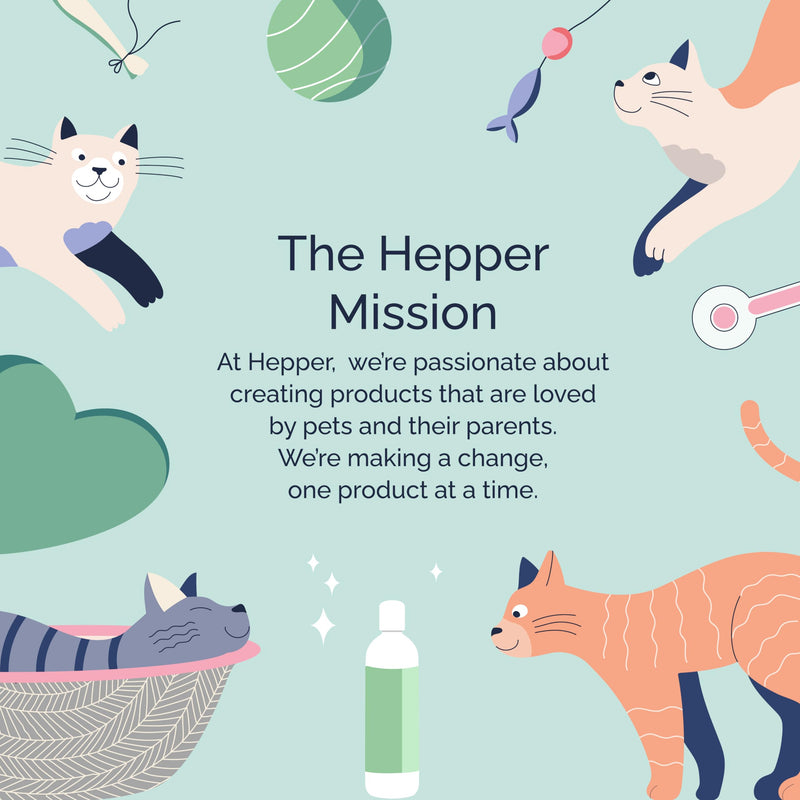 Hepper Oatmeal Shampoo for Dogs, Cats and Other Pets - All Natural Pet Shampoo: No Dog Soap, Cat Soap or Pet Soap - Dog Shampoo Sensitive Skin, Dog Dry Skin, Dog Itchy Skin Treatment -Cucumber & Aloe - PawsPlanet Australia