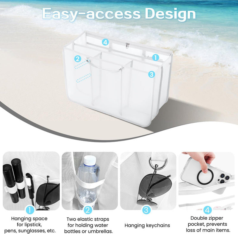 XYFuuee Strap Wrap for Bogg Bag Accessories,Beach Bag Organizer Inserts for Original Large Bogg Bag Accessories