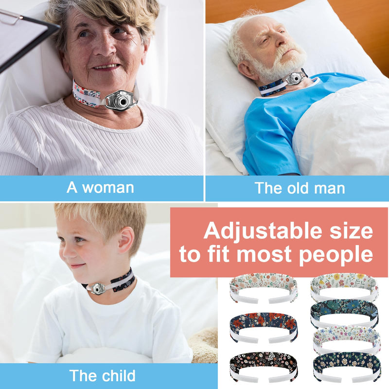 [Australia] - Geiserailie 21 Pcs Tracheostomy Tube Holder Adjustable Tracheostomy Supplies Tube Holder Soft Reusable Tracheostomy Care Kits for Men and Women, One Size Fits Most People 