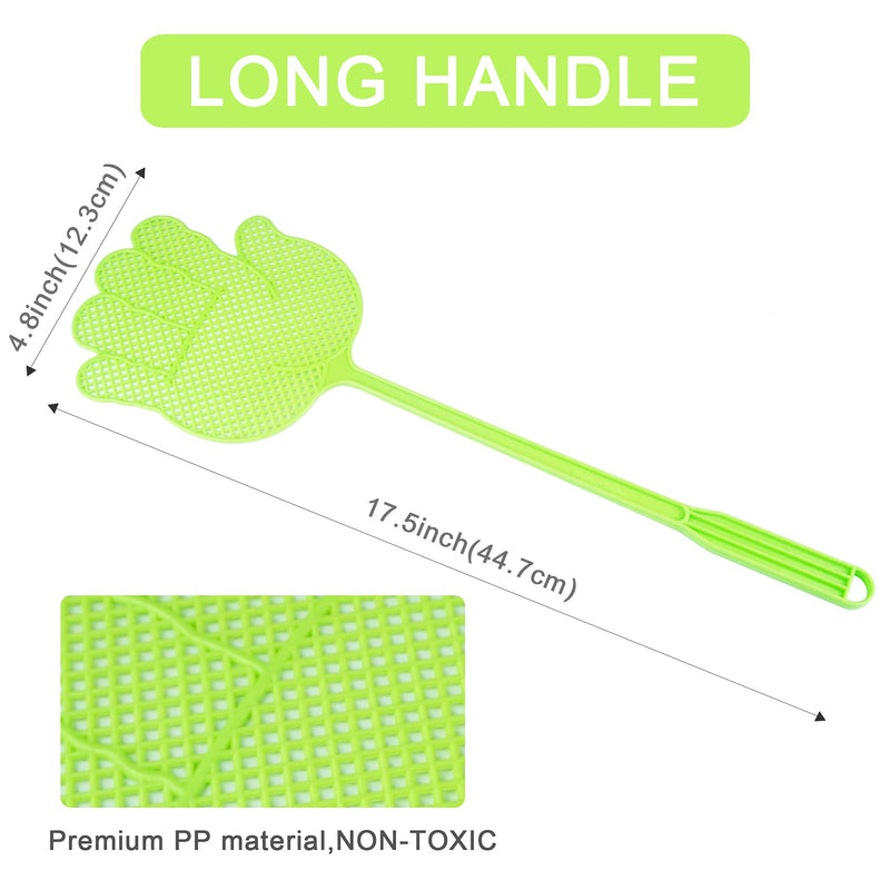 [Australia] - Fly Swatter - Funny Hand Shaped Fly Swatters -Durable - Colorful for Home/Indoor/Outdoor/Classroom/Office/Pack of 5 