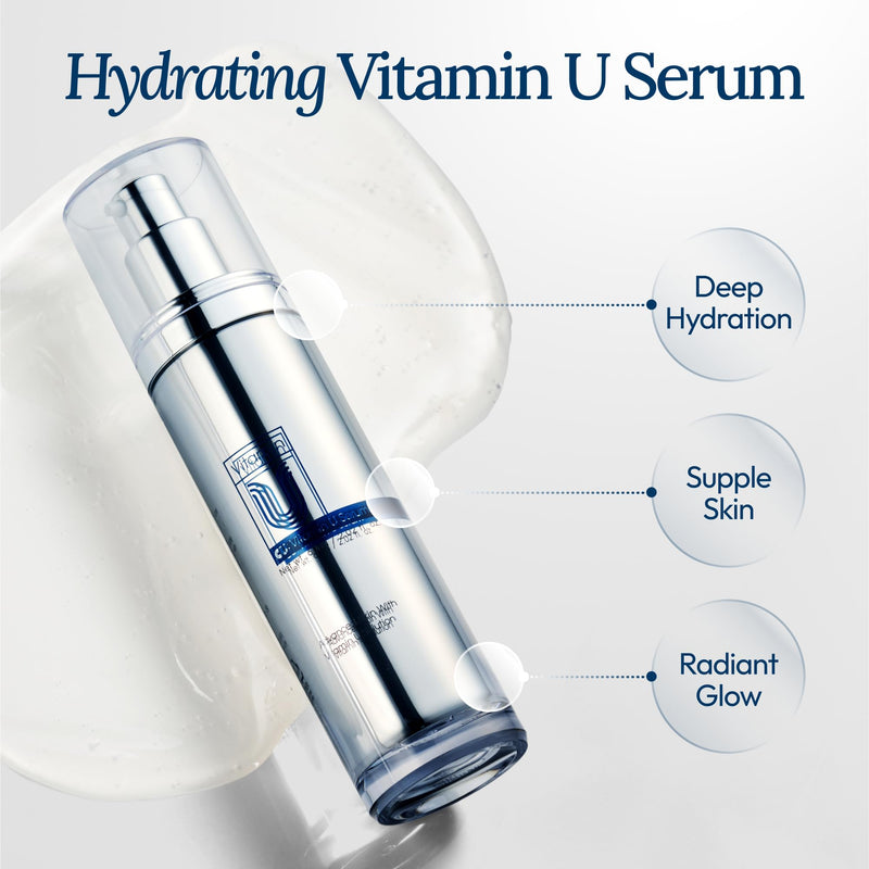 Moisturizing Serum, Korean Skincare Hydrating Serum for Face made with Niacinamide, promotes Firmness and Glossy Skin, 60 ml (2.02 fl oz)