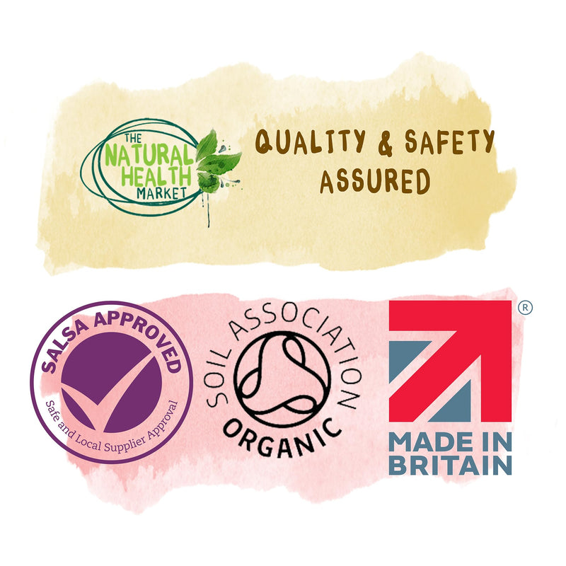 The Natural Health Market Organic Ashwagandha Capsules 500mg | High Strength Ashwagandha Root Extract | Soil Association Certified | Vegan Adaptogen Herbal Supplement | 120 Capsules | Made in the UK 120 count (Pack of 1)