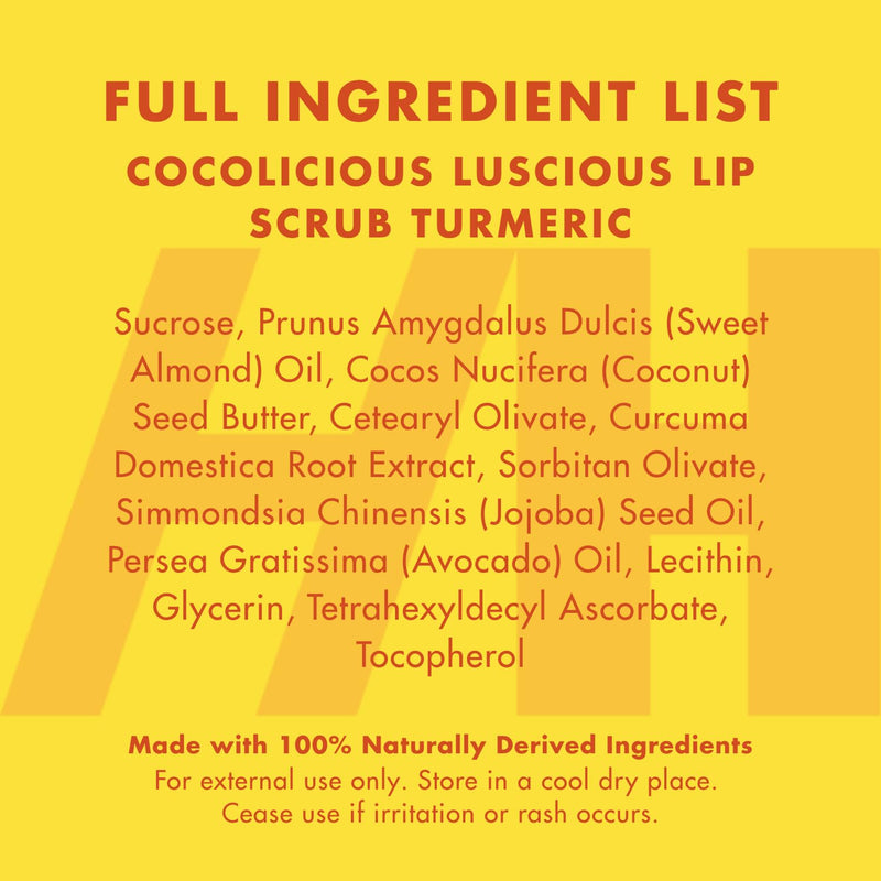 [Australia] - Handmade Heroes Turmeric Lip Scrub with Vitamin C ‚Äì 100% Natural Vegan Exfoliant for Dark Dry Chapped Lips ‚Äì Deep Conditioning Sugar Polish 1oz 