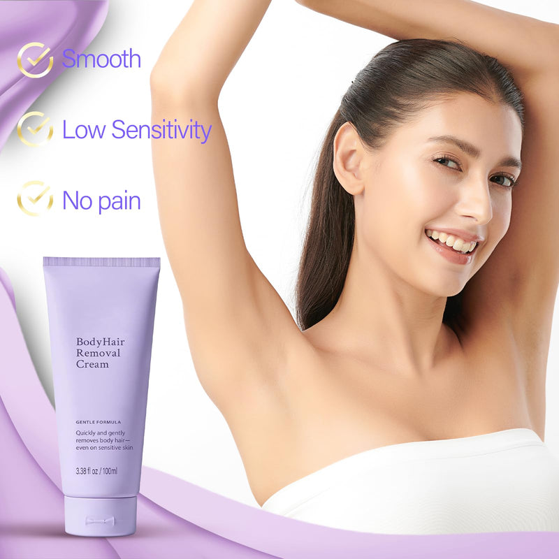 [Australia] - Hair Removal Cream for Women - All In One Body & FaceDepilatory Cream - Fast Acting Formula for Smooth SkinGentle on Sensitive Skin 1 Count (Pack of 1) 