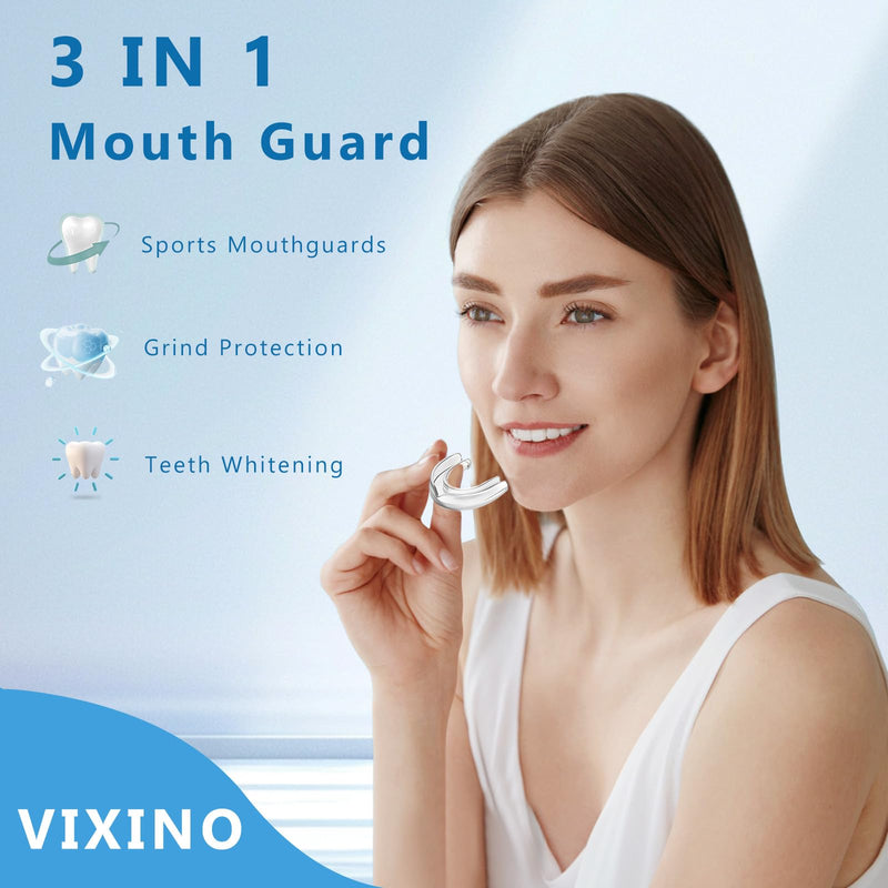[Australia] - Mouth Guard for Grinding Teeth at Night, Mouthguards for Grinding of Teeth, Night Guards for Teeth Grinding, Reusable Mouth Guard for Sleeping, Bite Guard(2 Sizes, 4 Pcs) New 4 Count 