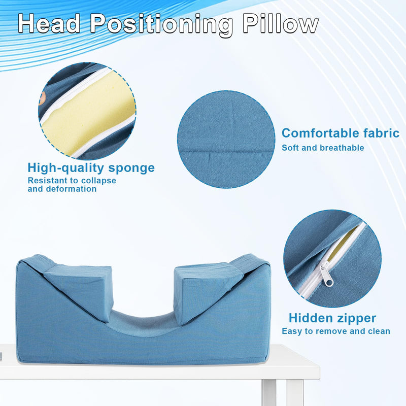 [Australia] - Neck Stabilizer for Sleeping, Wheelchair Headrest, Head Positioning Pillow to Keep Head Straight, Support Pillows for Sleeping Upright, Back Sleeping Pillow for Adults, Elderly, Bedridden 