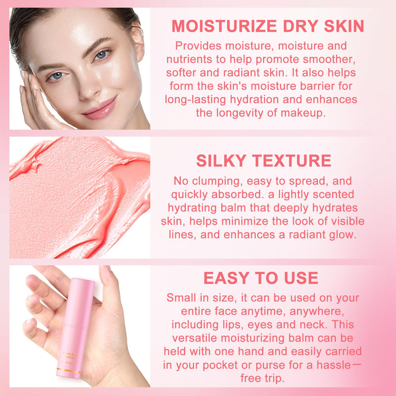 3 PCS Collagen Wand, Collagen Stick Multi Balm Stick, Anti Wrinkles Moisturiser,All-in-One Boosting Moisture Balm for Face, Lips, Eyes, Lip, Neck & Body- Reduce Fine Lines & Wrinkles (9g)