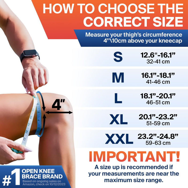 [Australia] - DR. BRACE ELITE Knee Brace with Size Stabilizer (2 Pack) Knee Brace for Women & Men, Workout, Sports, Daily Knee Compression Sleeve for Maximum Knee Pain Support & Fast Recovery (Galaxsis, Medium) Galaxsis 