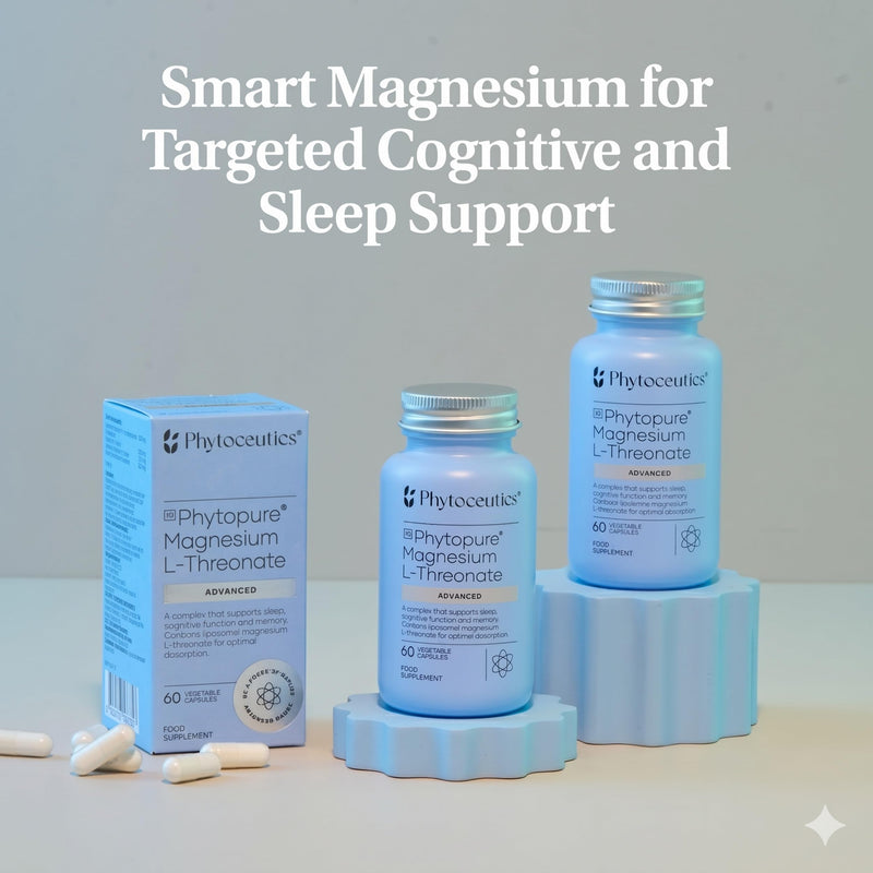 Phytopure® Magnesium L-Threonate Advanced – Brain-Targeted Magnesium – Supports Sleep, Memory and Cognitive Function – High-Potency Magnesium L-Threonate – 30 Capsules