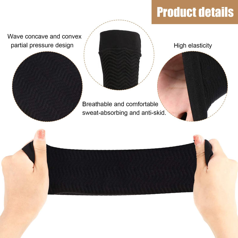 [Australia] - DHWEKU 2 Pairs Compression Arm Sleeves Lymphedema Arm Warmer Shaper Arm Sleeves Arm Socks Arm Cuff Compression Sleeve for Elbow Arm Sleeve 