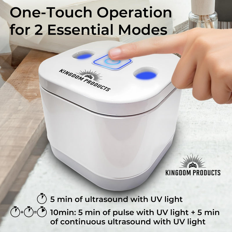 [Australia] - New Ultrasonic Retainer Cleaner with a Larger 200ML Pod, 45kHz Retainer Cleaner Machine for Dentures, Night Guard Cleaner, Mouth Guard Cleaner, Denture Cleaner, Aligner Cleaner 