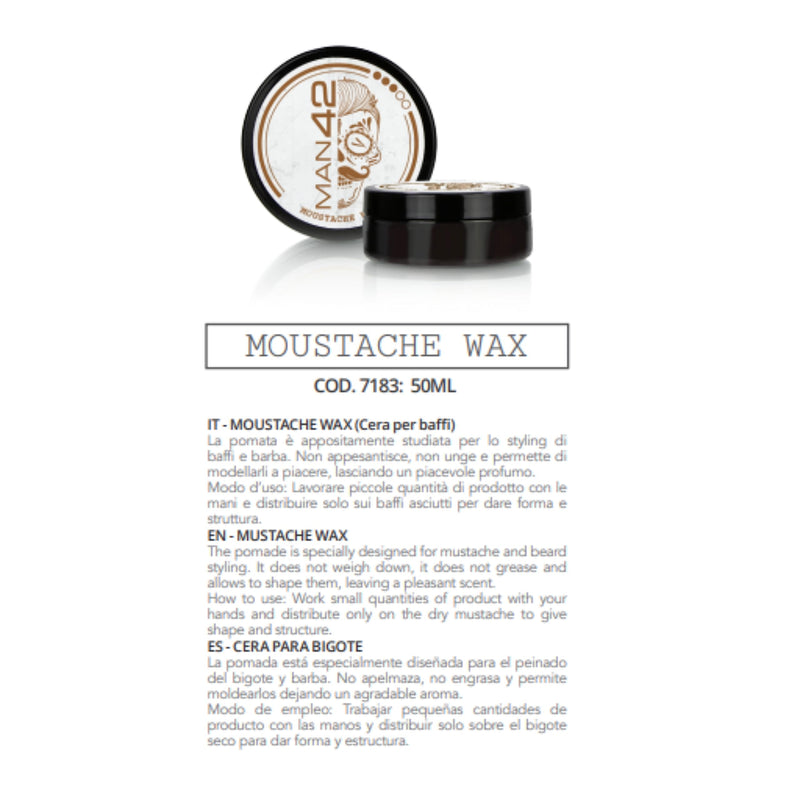 [Australia] - MAN42 Mustache Wax, mustache wax, beard wax, beard styling wax, 50ml 