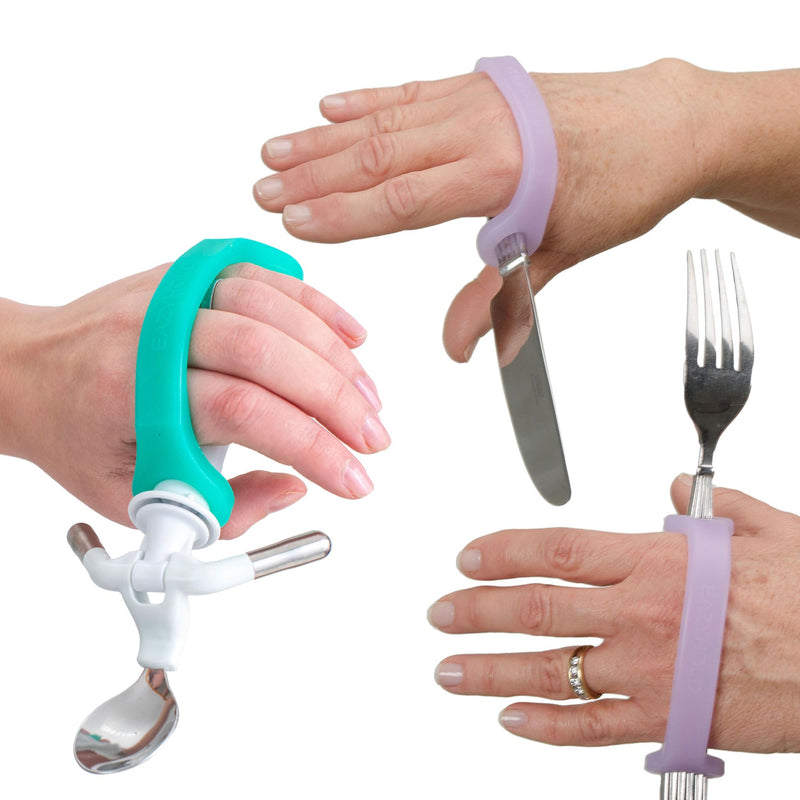 [Australia] - EaZyHold Kitchen 3-Pack - Grip Aid for Cooking, Eating and Drinking - Daily Living Silicone Adaptive Utensils Holder 