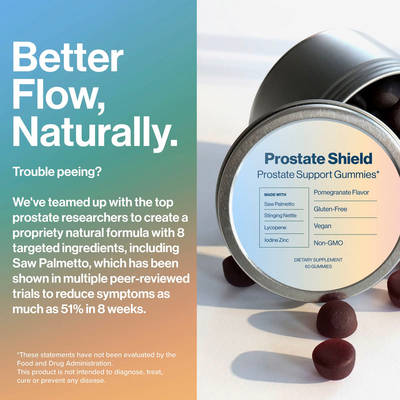[Australia] - Prostate Shield Gummies - Men's Prostate Health Urinary with Saw Palmetto & Lycopene 